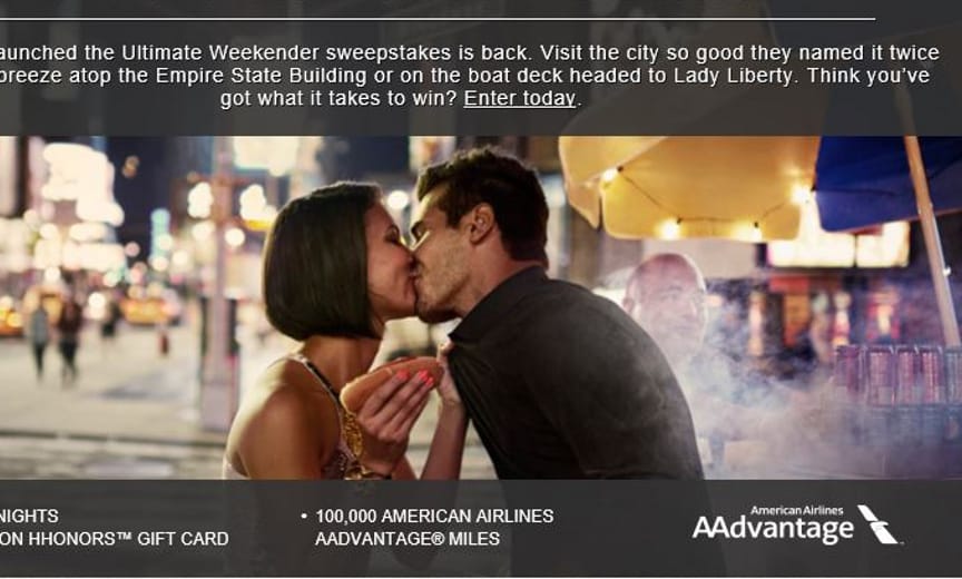 Ultimate Weekender New York Travel Sweepstakes by Hilton