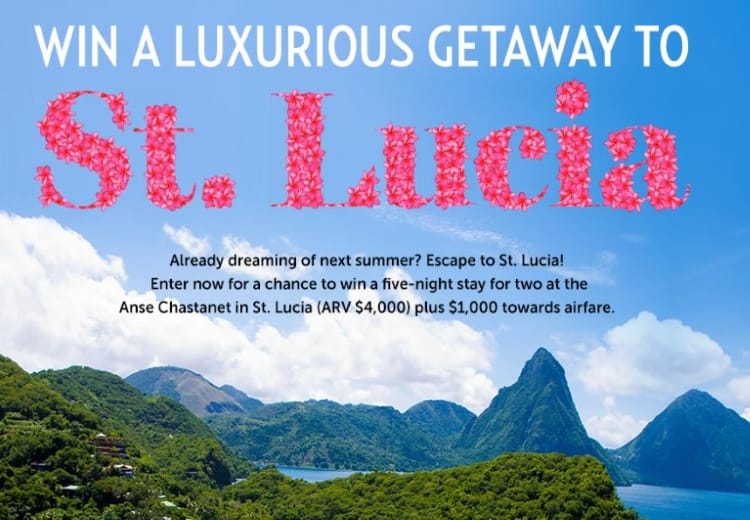 St. Lucia Giveaway Sweepstakes