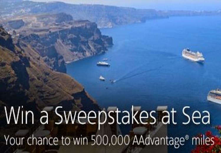 500,000 AAdvantage® Miles Sweepstakes at Sea Promotion