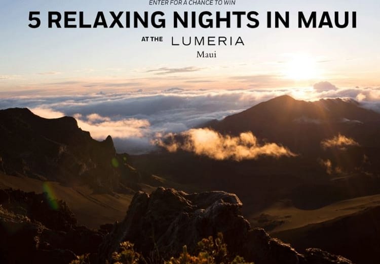 Win 5 Relaxing Nights in Maui Sweepstakes