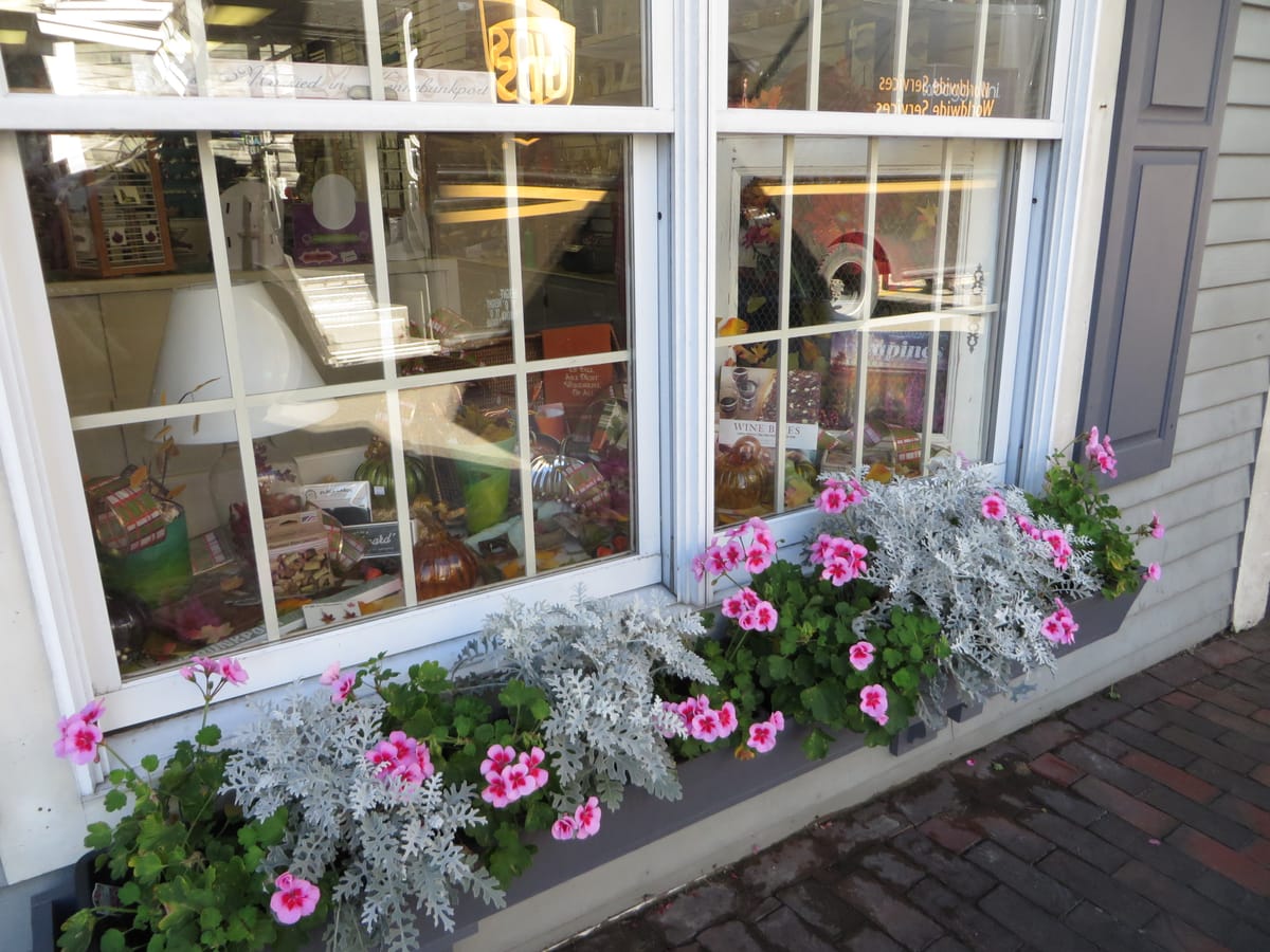 Dock Square shop window Kennebunkport