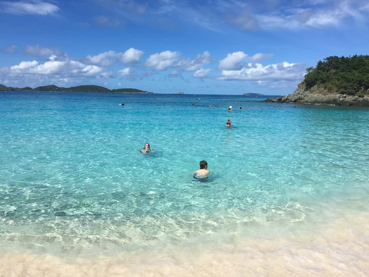 Trunk Bay Swimming