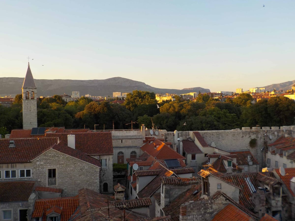 Diocletian Apartments roof terrace view