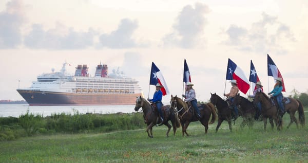 In 2017, Disney Cruise Line returns to Galveston with sailings to the Caribbean and the Bahamas. In this photo taken in 2012,