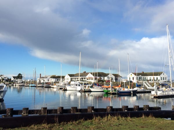 One of the boat harbors in Port Townsend