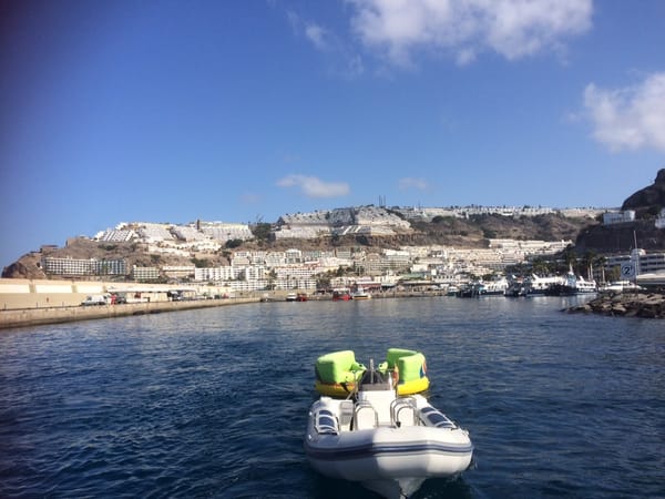 Leaving Puerto Rico on the Afrikat Catamaran