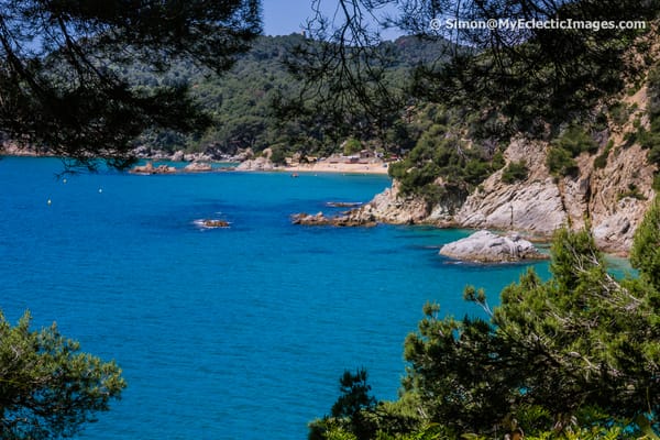 View from Santa Clotilde Gardens in Lloret de Mar Overlooking the Mediterranean