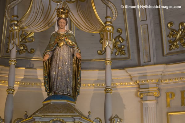 Statue of the Virgin Mary in the Original Church Our Lady of the