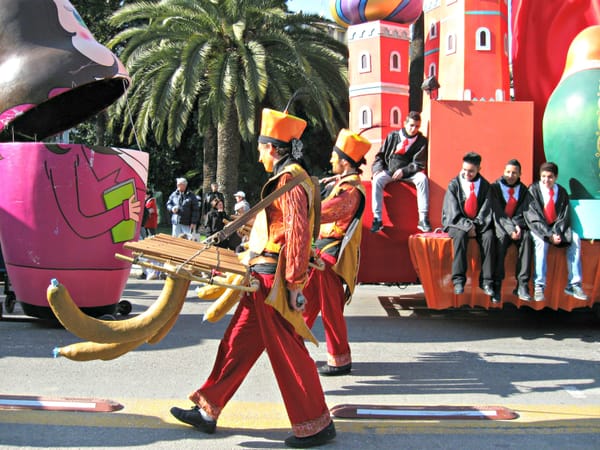 Parade Walkers at Carnaval Nice in France