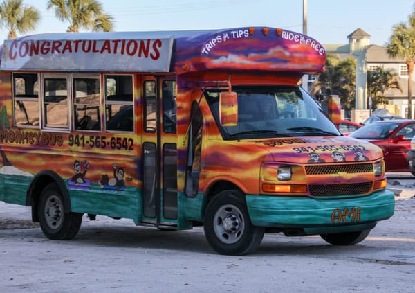 The Monkey Bus on Anna Maria Island