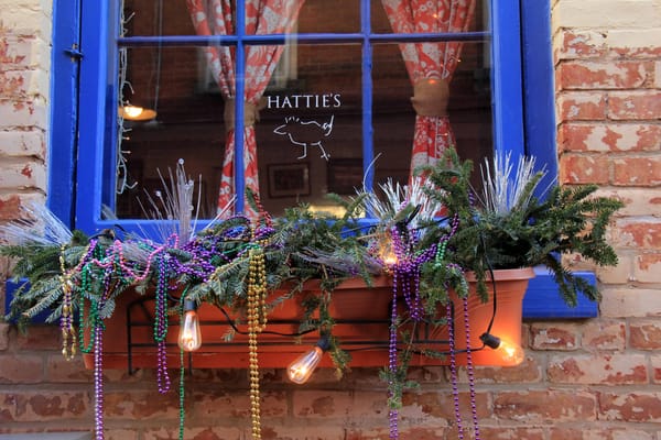 Window Box at Night Hatties(c) Restaurant