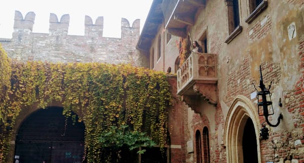 Woman on Juliet's Balcony Verona