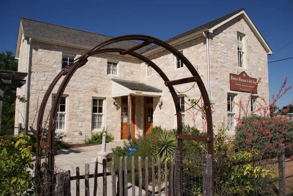 Pioneer Museum main entrance Fredericksburg Texas