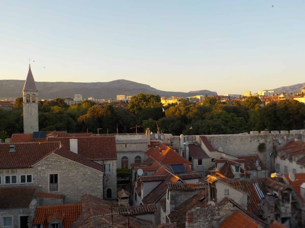 Diocletian Apartments roof terrace view