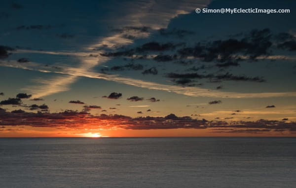 Nieuw Statendam Mid-Atlantic Calm Seas and Beautiful Sunset on a Repositioning Cruise