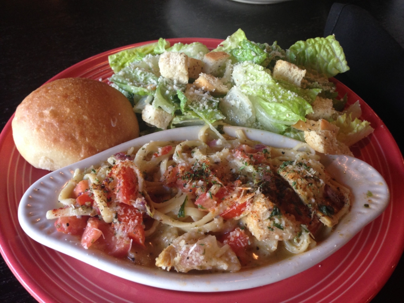 Baxter's Tomato Basil Pasta and Caesar Salad Lunch Special