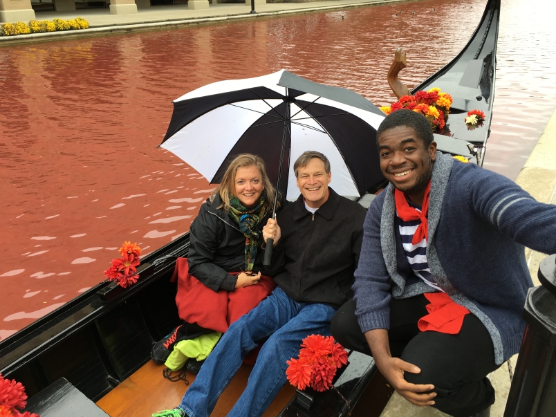 With our singing gondolier Marco at Old World Gondolas