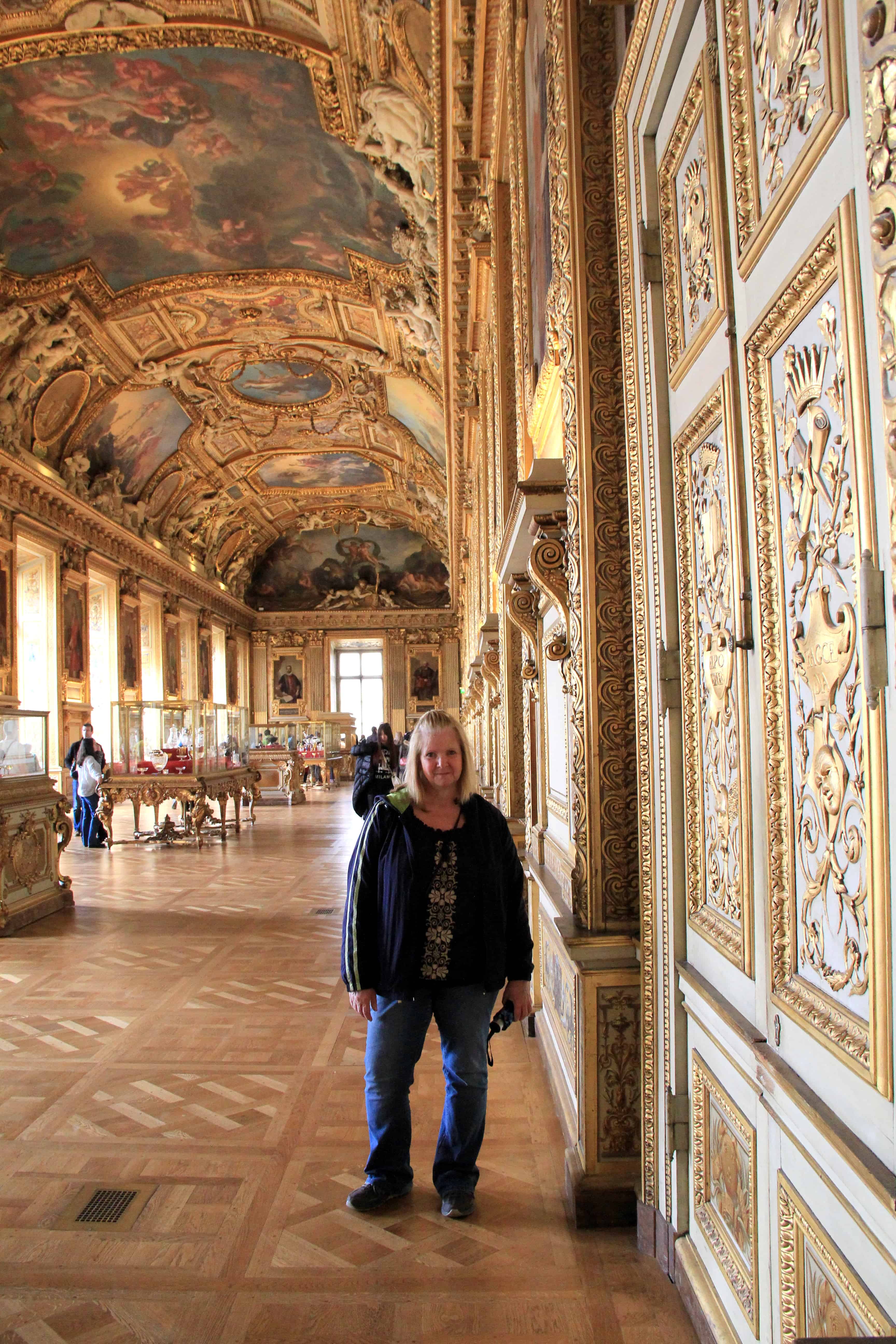 Theresa St John in The Louvre