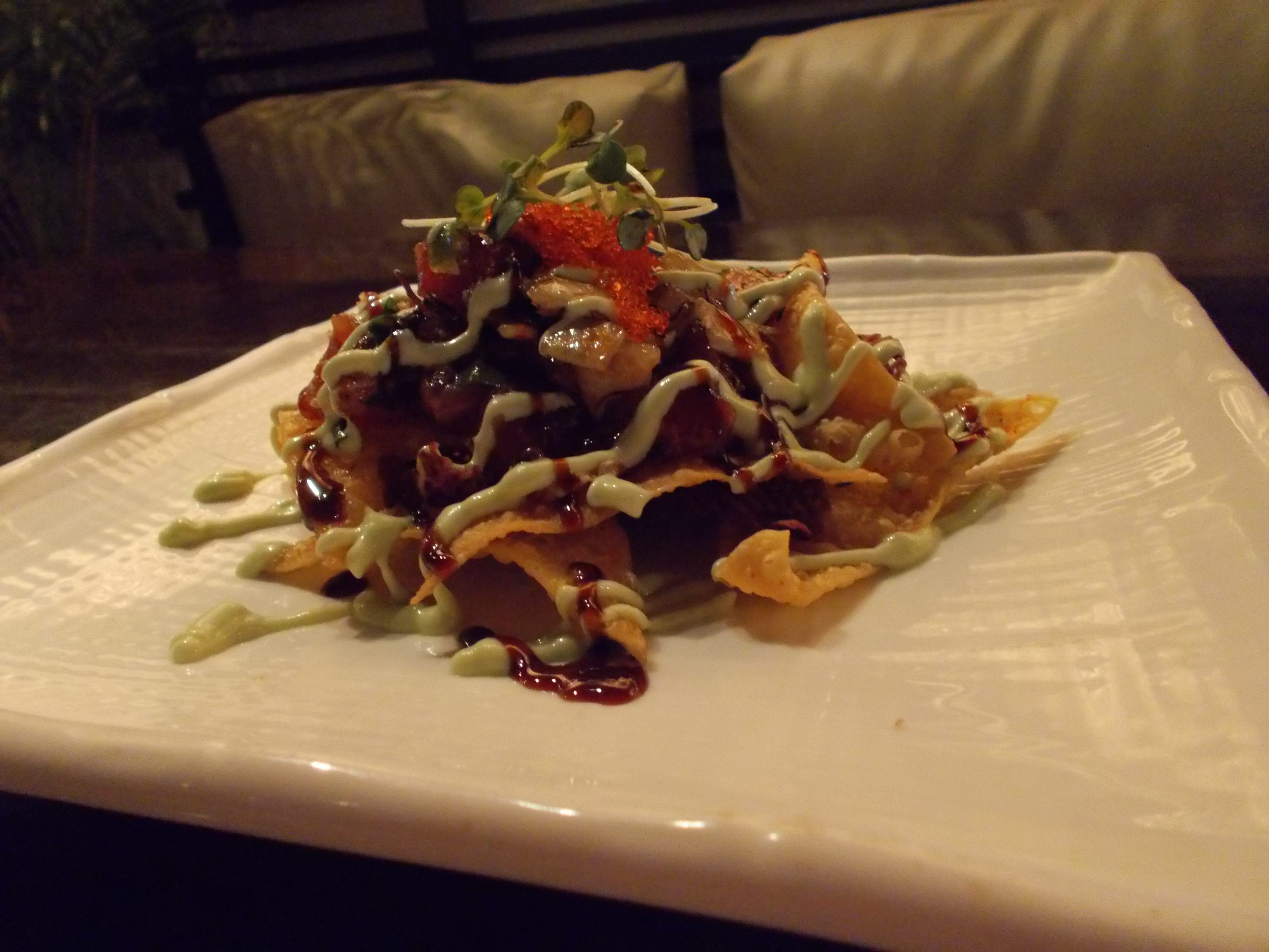 Hawaiian Style Ahi Poke Nachos