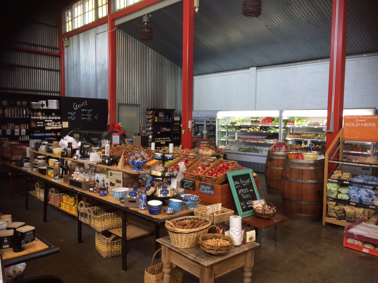 Inside the supermarket at Duck, Duck, Goose and Larder