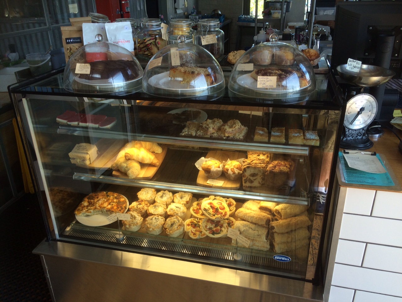 The baking in the cafe at Duck, Duck, Goose and Larder