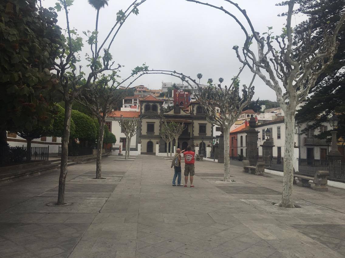 A town square in Teror