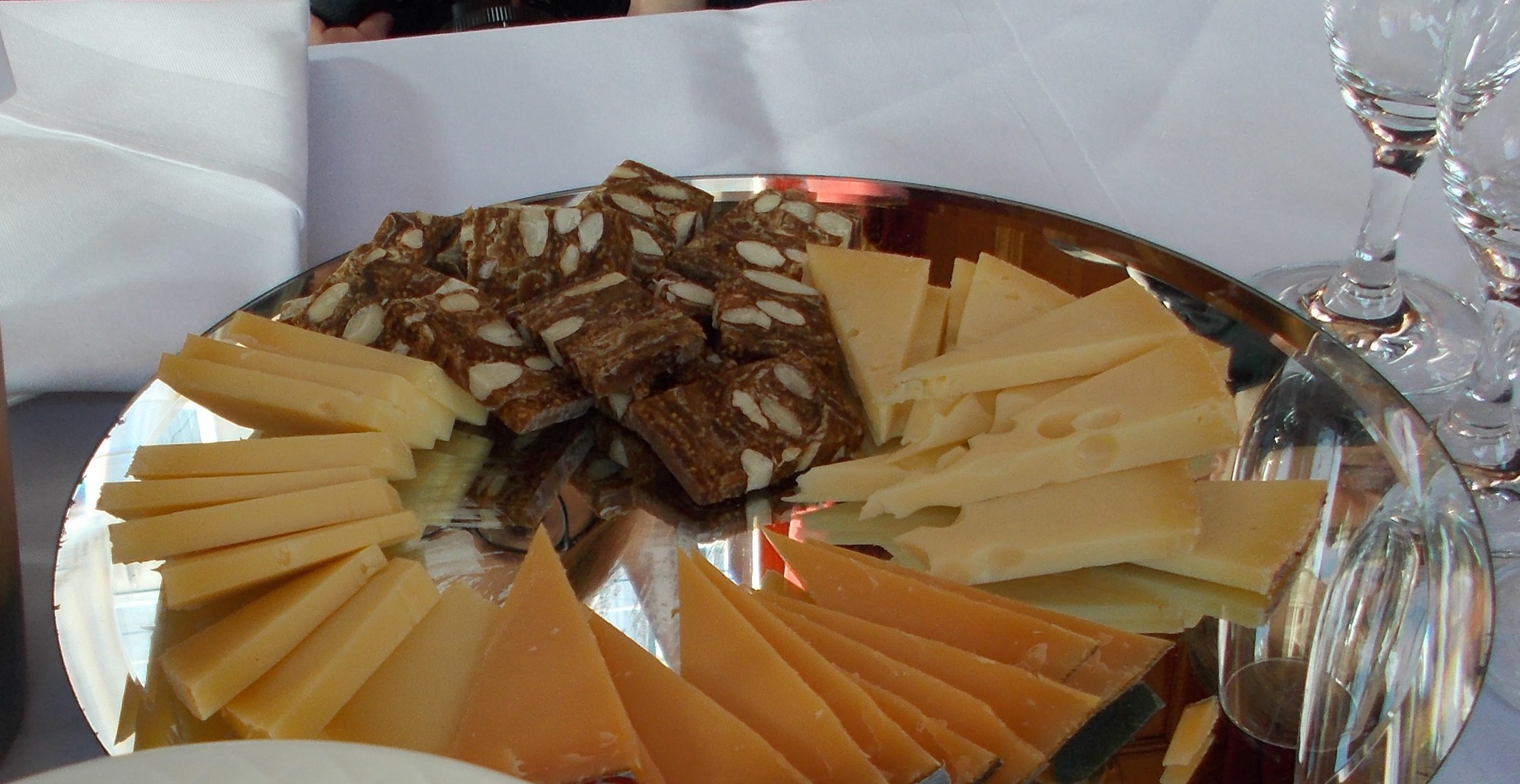 Cheese and Meat Platter Served with Champagne