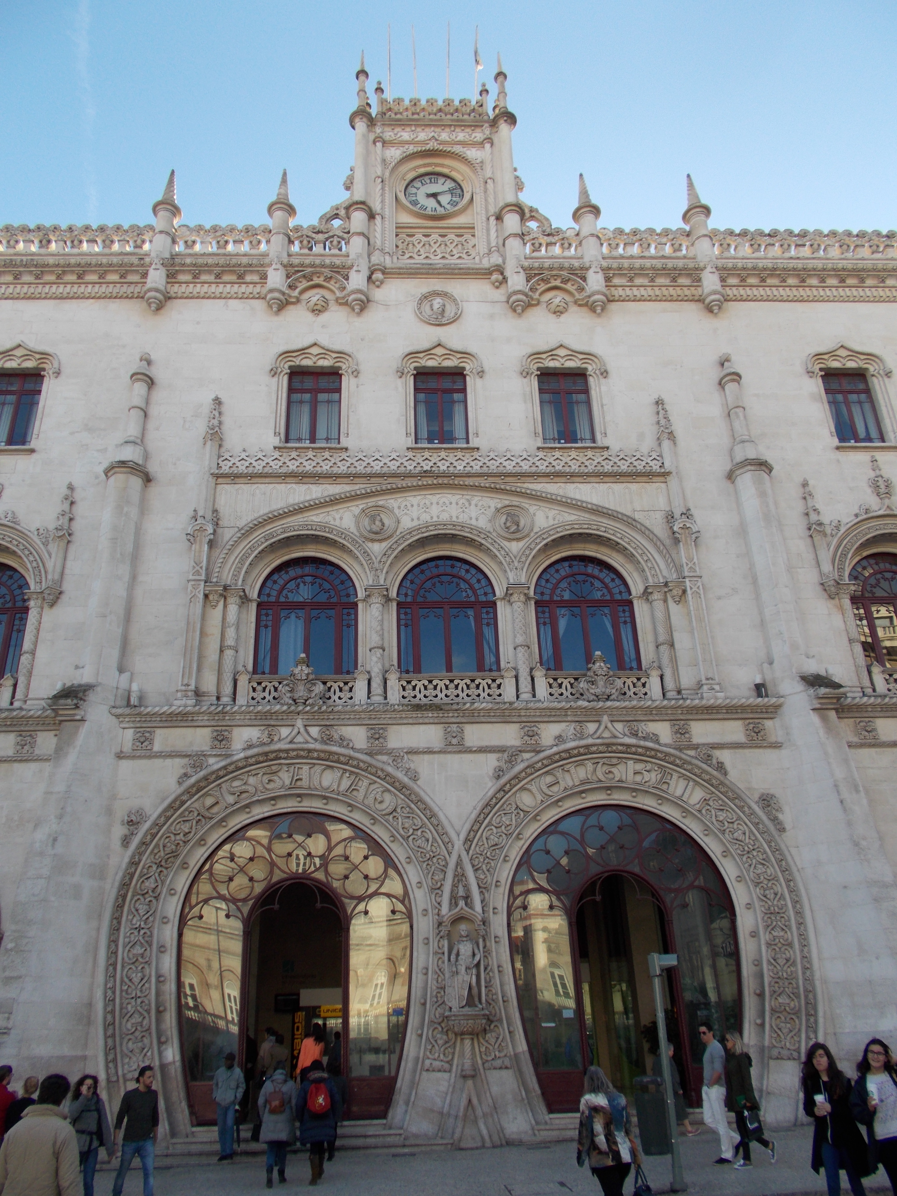 Rossio Train Station across from Altis Avenida Hotel