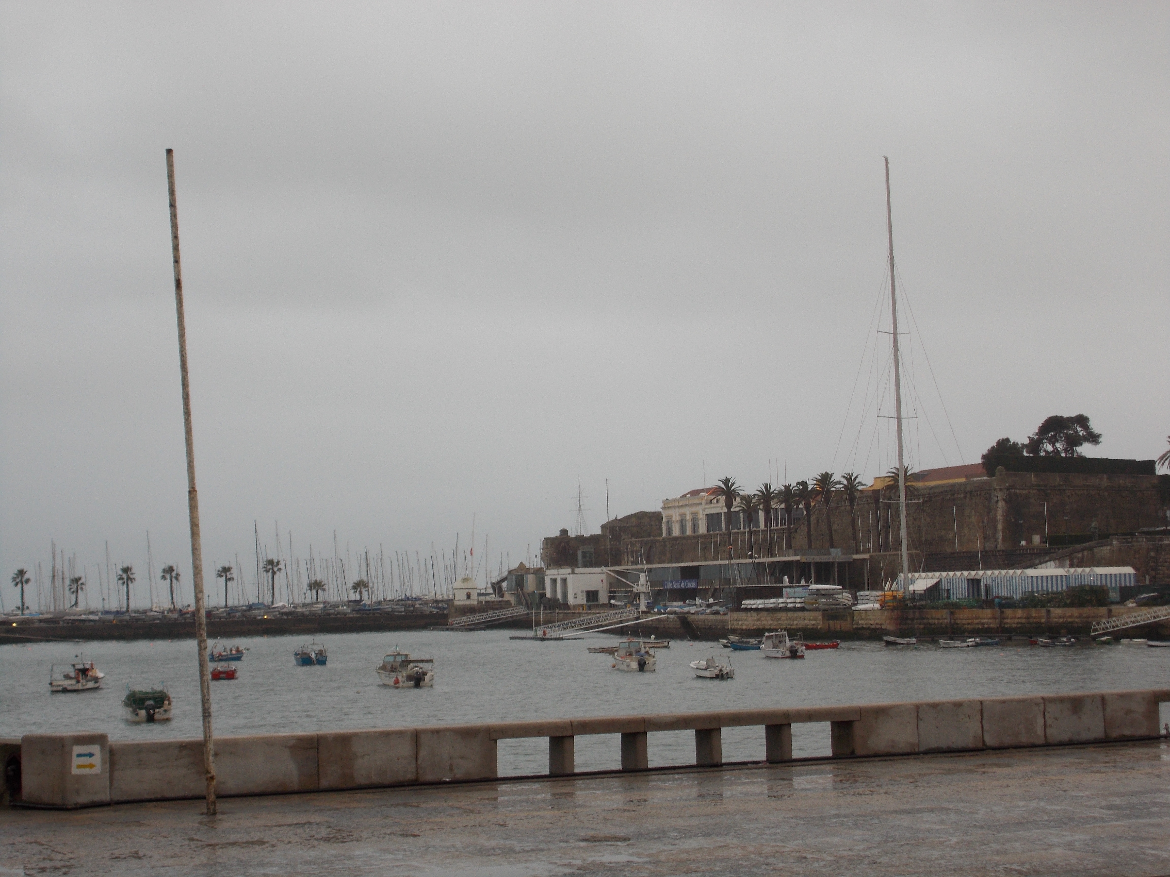 Seaside Cascais on a rainy day