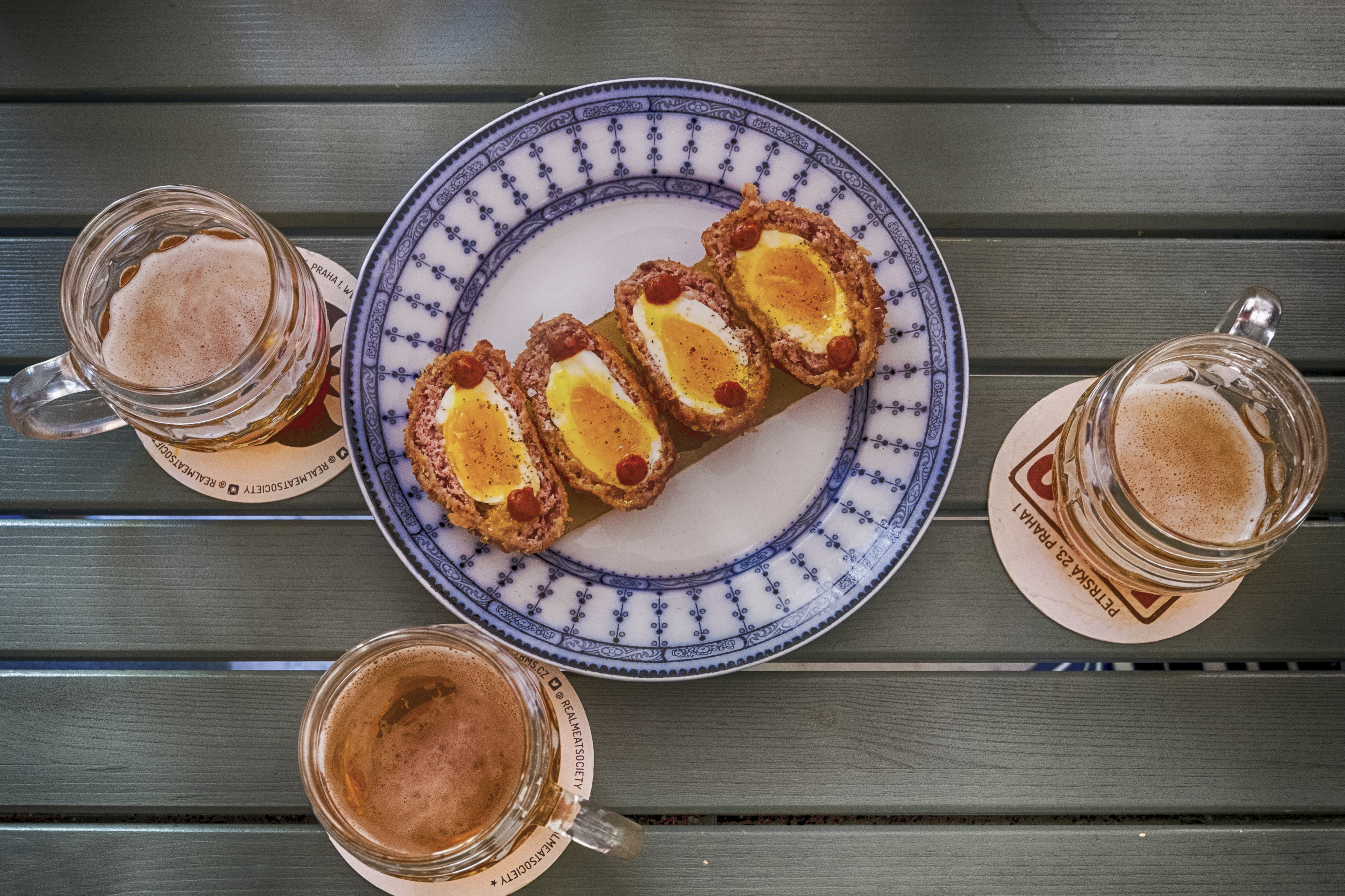 Scotch eggs in Maso a Kobliha