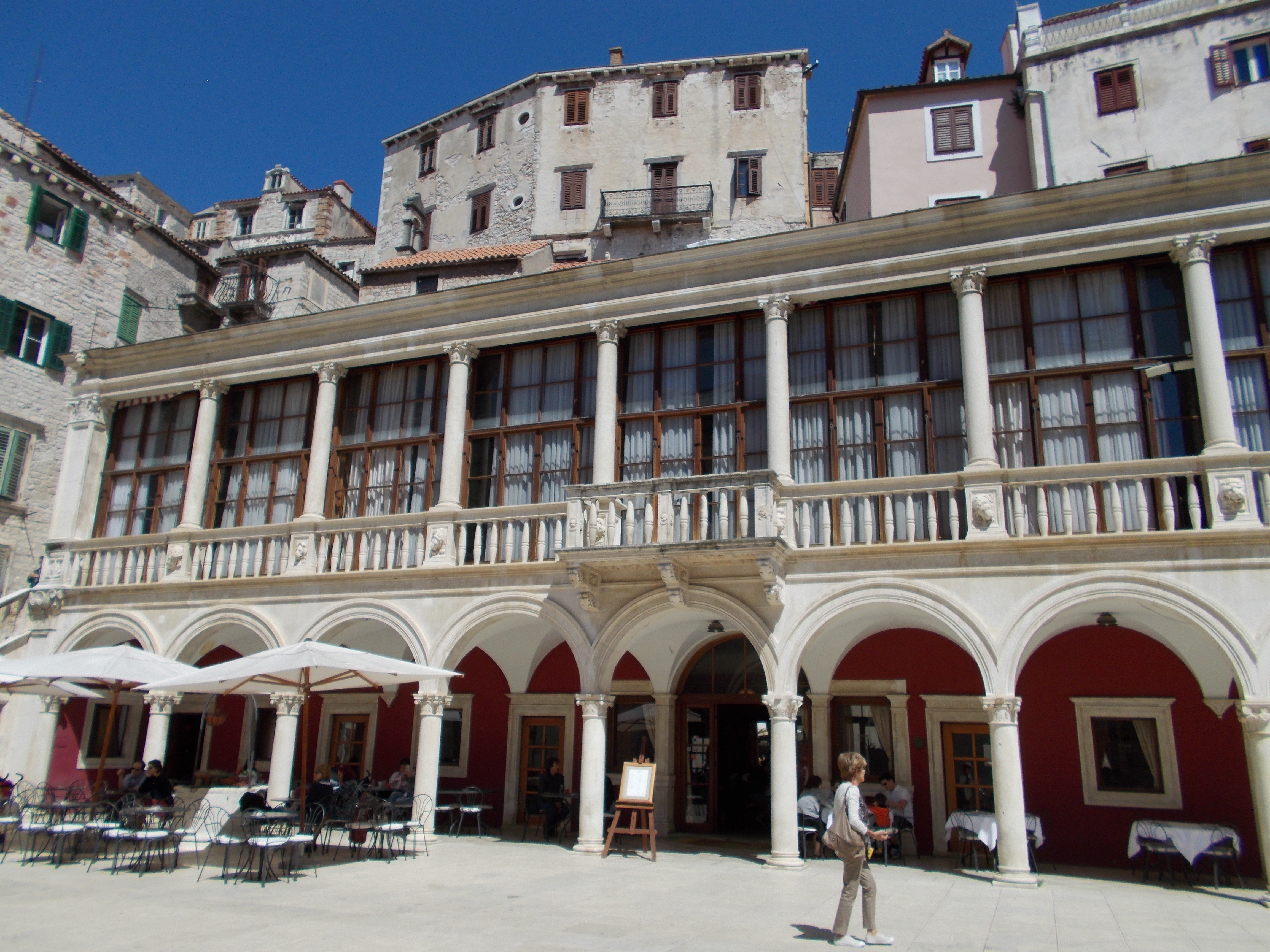 A Square in Sibenik Croatia