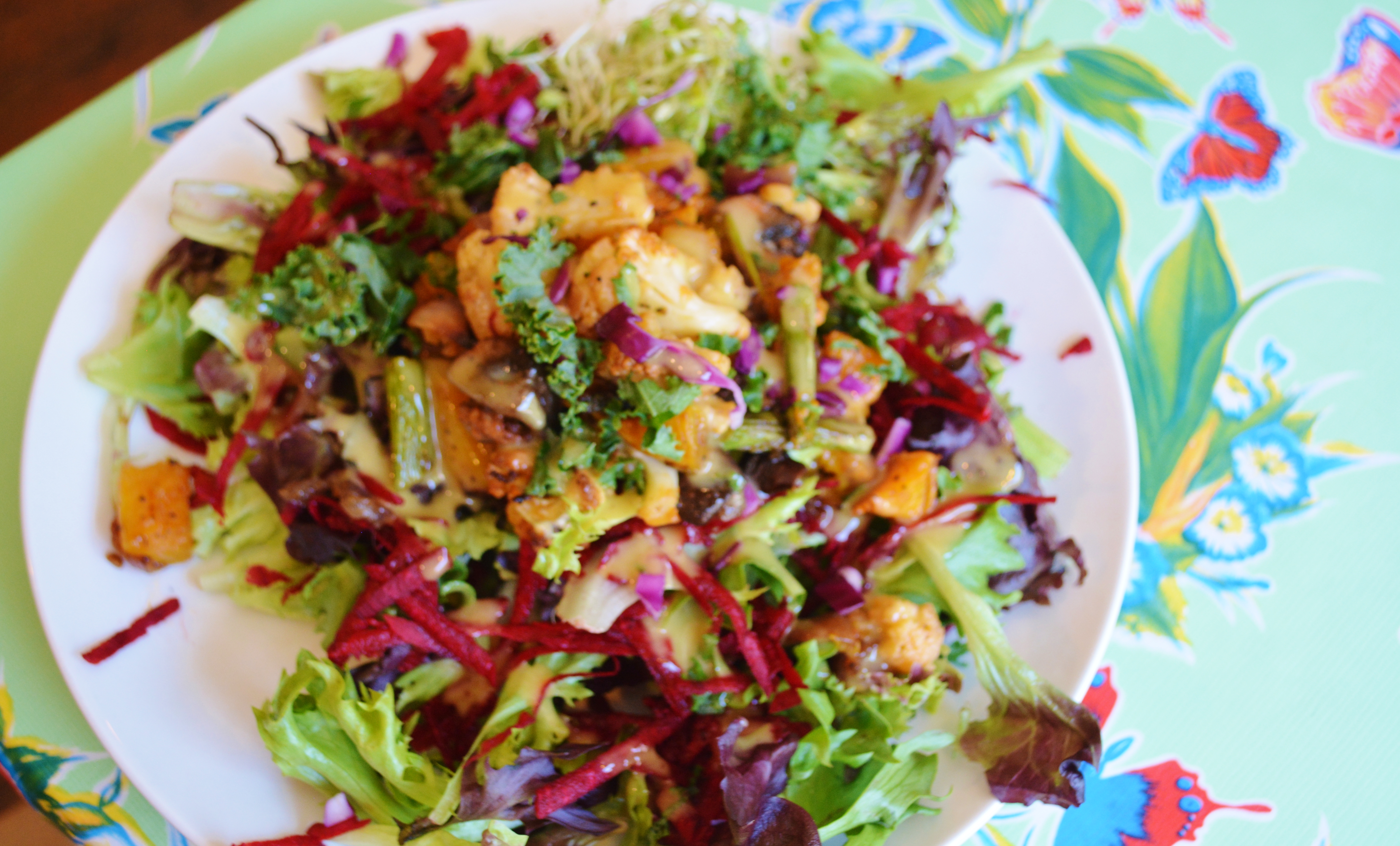 Salad at Ana's Seasonal Kitchen Bisbee Arizona