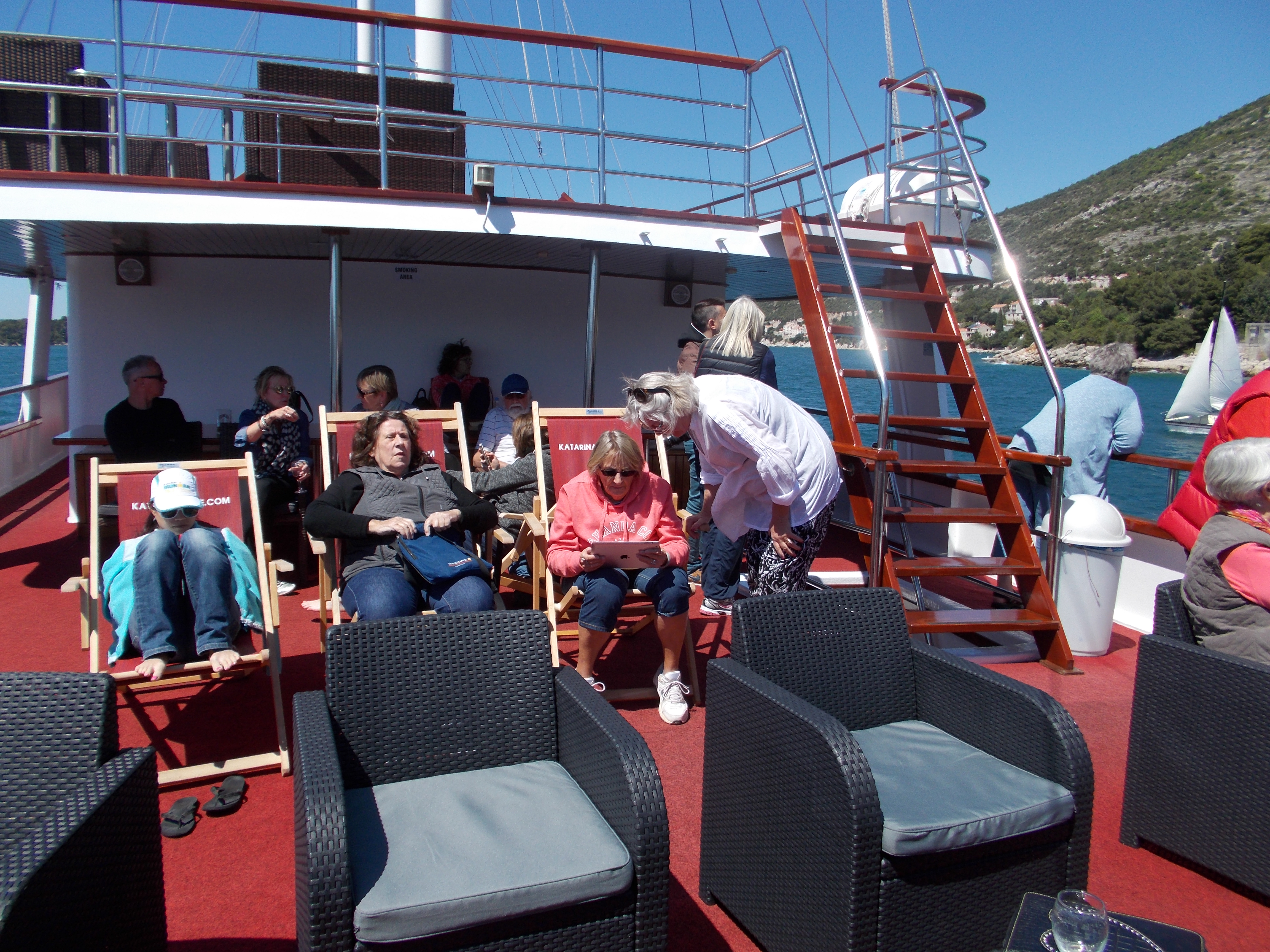 On Deck - Katarina Line Croatia Small Cruise Ship