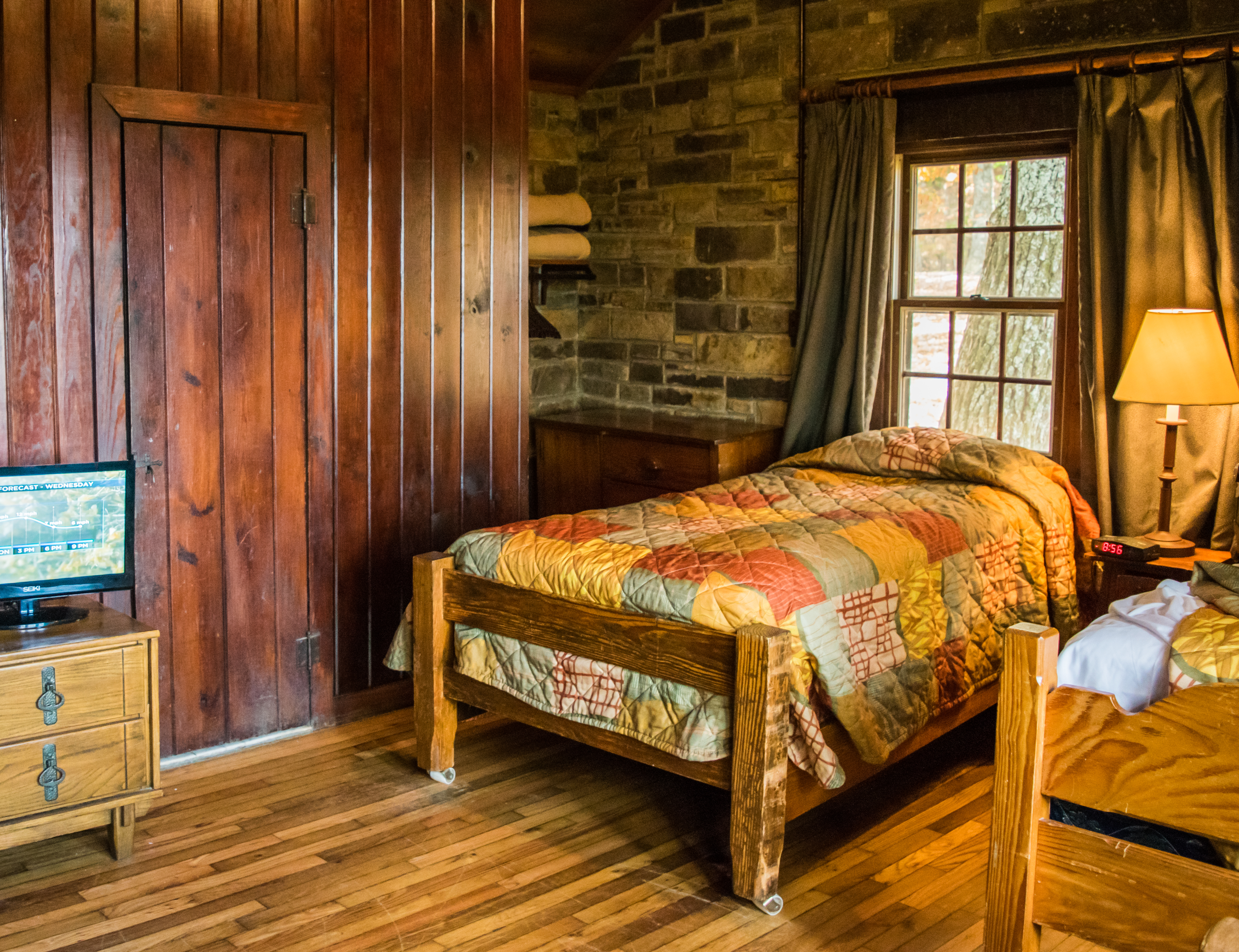 Rustic Cabin Interior at Monte Sano State Park in Huntsville, AL